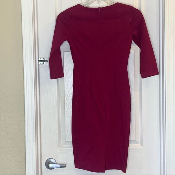 Homeyee Magenta Gold Zip Dress Size Small - Picture 10 of 10